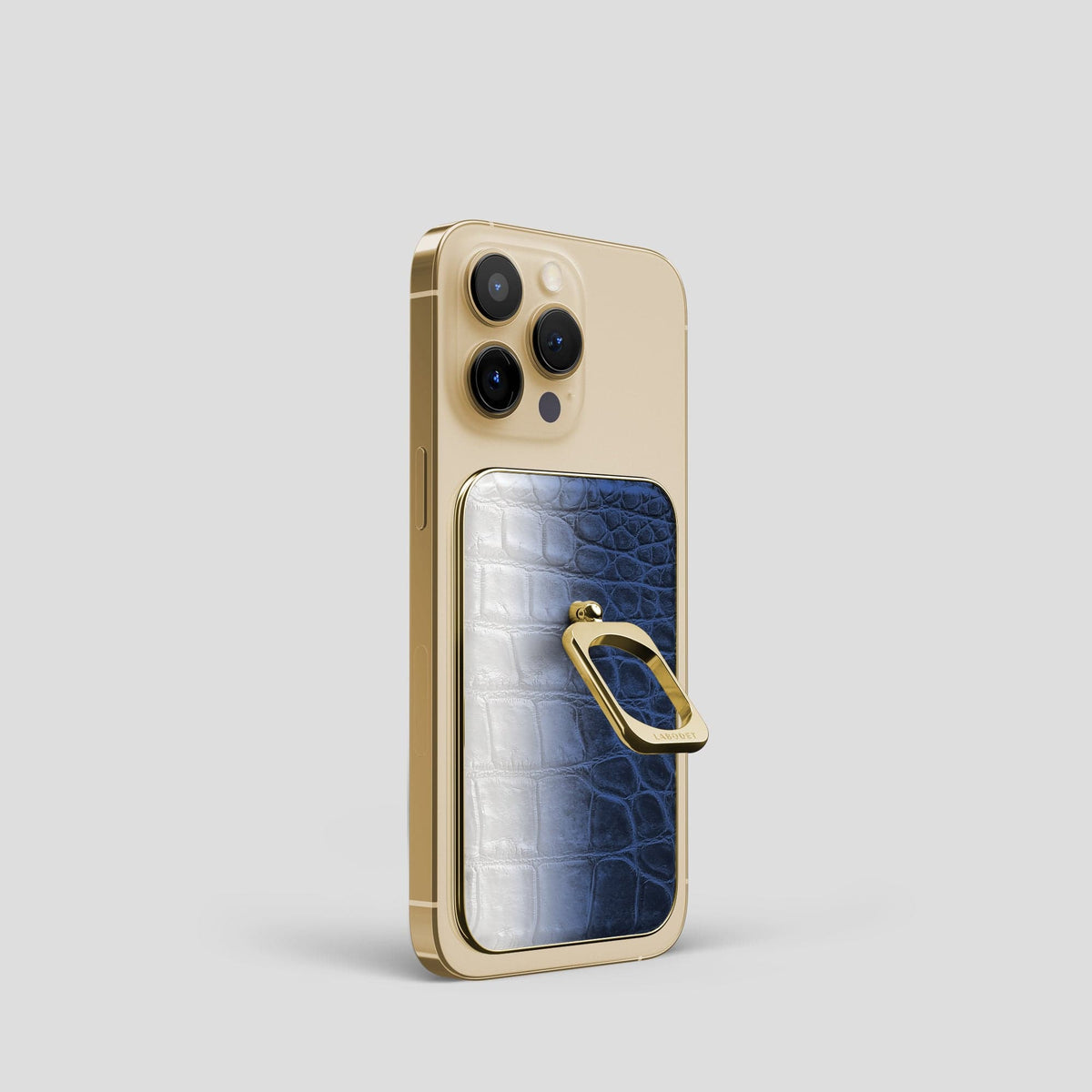 Navy Blue iPhone 14 Pro Himalaya MagSafe Ring with Gold Metal -2 | Navy-Blue-Gold
