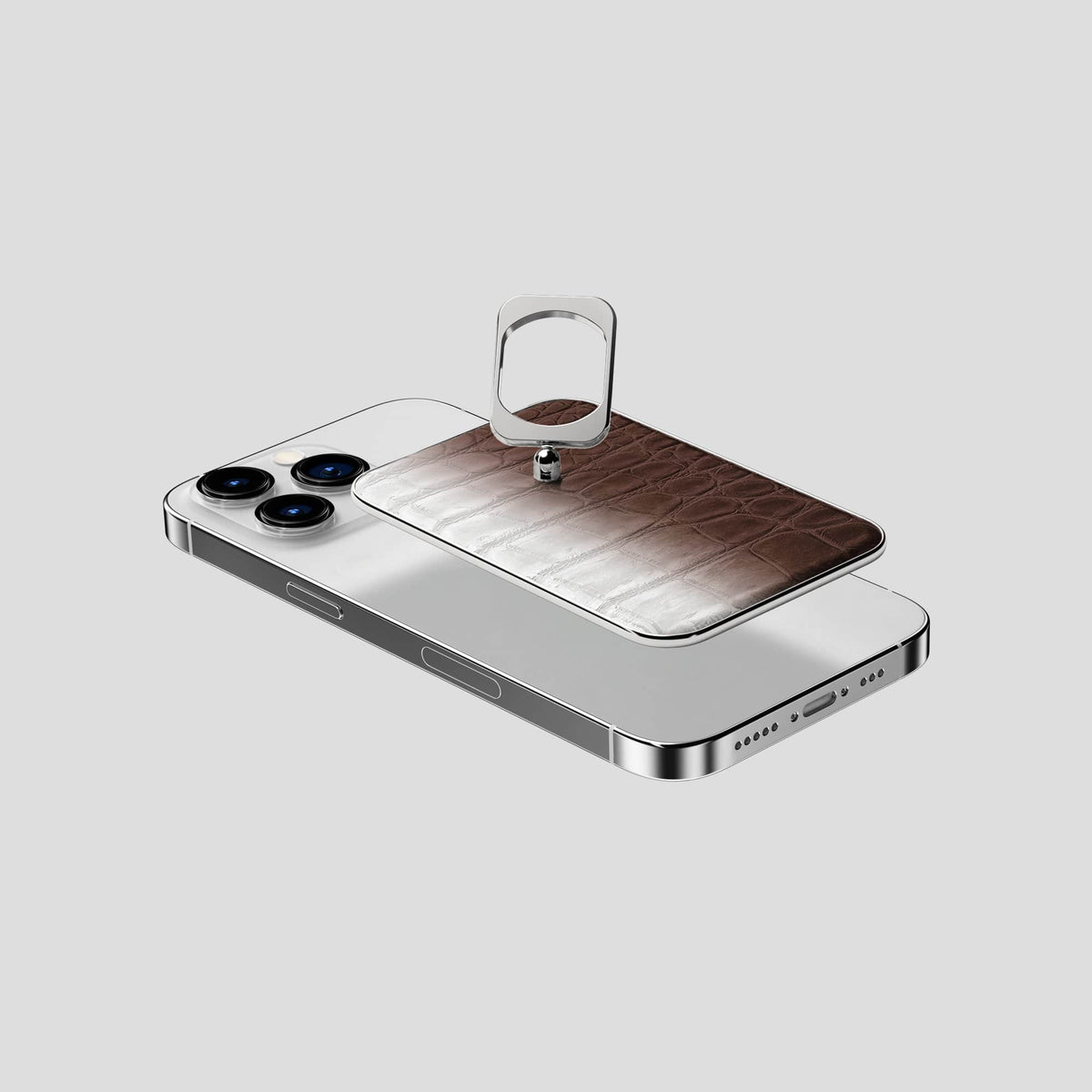 Dark Brown iPhone 14 Pro Himalaya MagSafe Ring with Steel Metal -4 | Dark-Brown-Steel