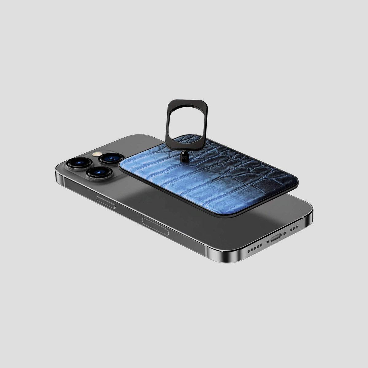 Lavender iPhone 14 Pro Himalaya MagSafe Ring with Black Metal -4 | Lavender-Black