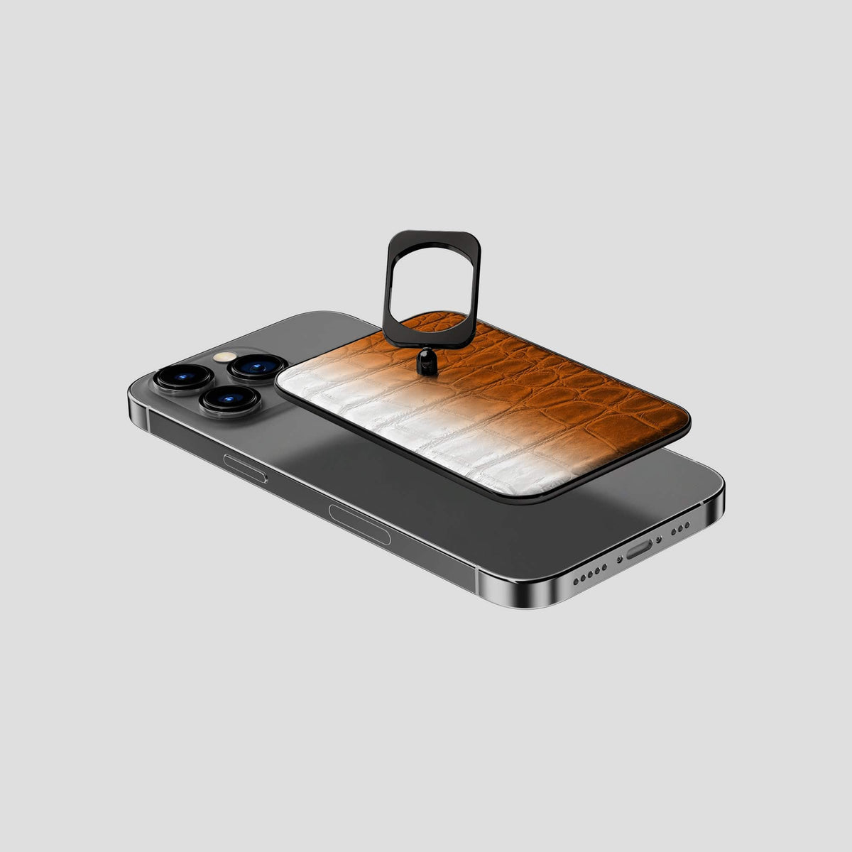 Orange iPhone 14 Pro Himalaya MagSafe Ring with Black Metal -4 | Orange-Black