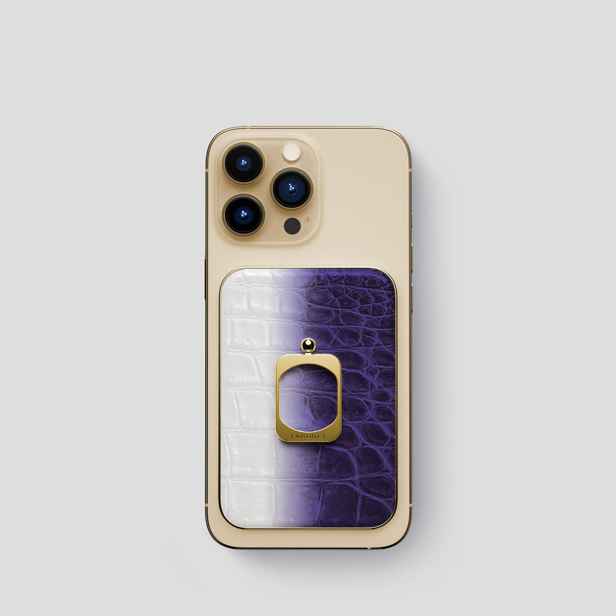 Purple iPhone 14 Pro Himalaya MagSafe Ring with Gold Metal -1 | Purple-Gold
