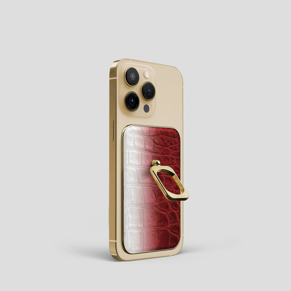 Red iPhone 14 Pro Himalaya MagSafe Ring with Gold Metal -2 | Red-Gold