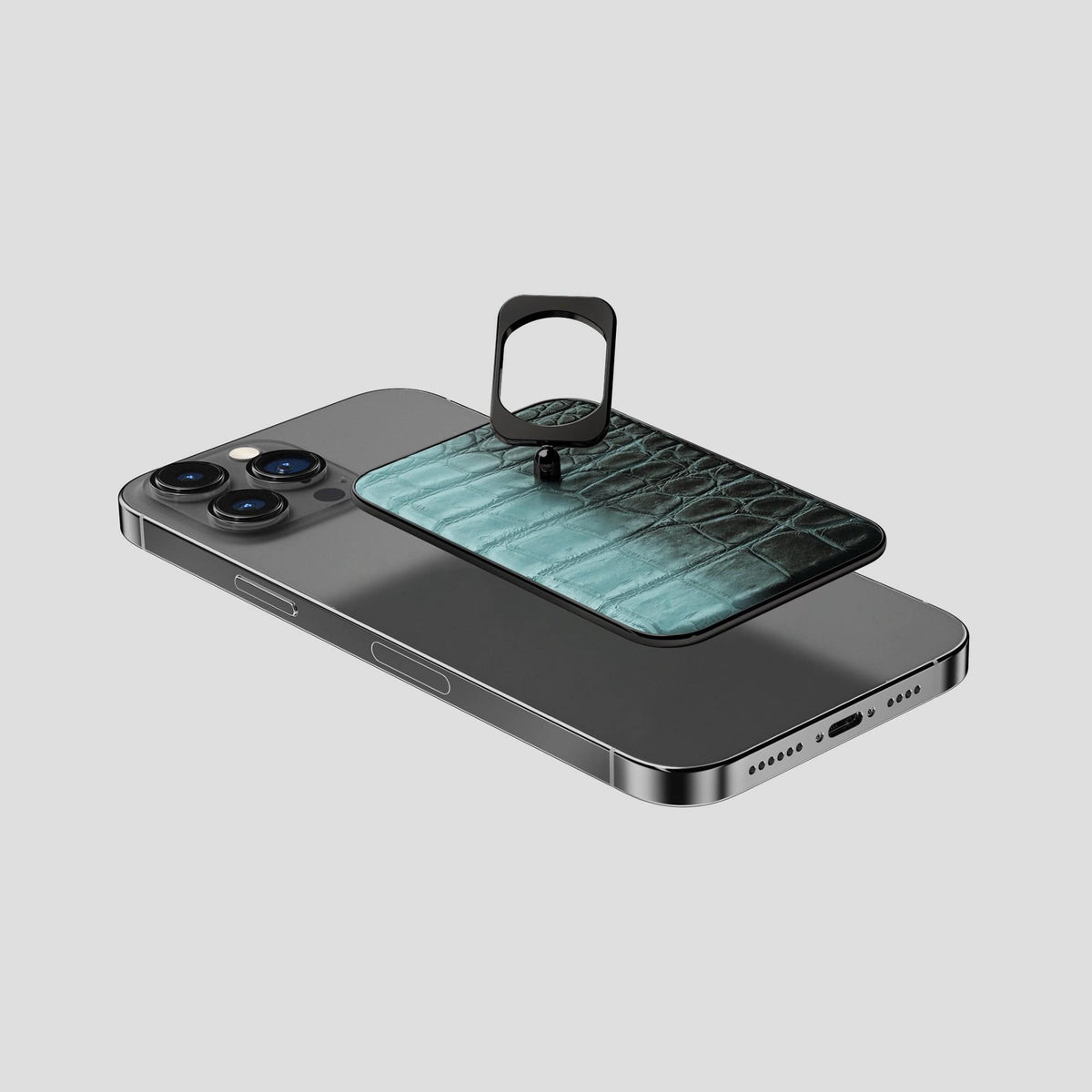 Light-Mint iPhone 14 Pro Max Himalaya MagSafe Ring with Black Metal -4 | Light-Mint-Black