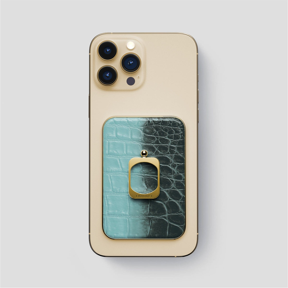 Light-Mint iPhone 14 Pro Max Himalaya MagSafe Ring with Gold Metal -1 | Light-Mint-Gold