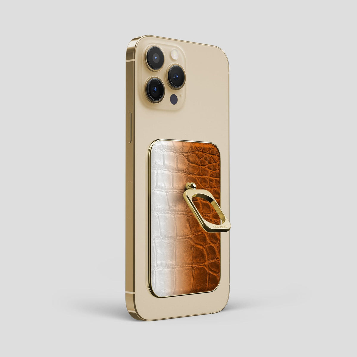 Orange iPhone 14 Pro Max Himalaya MagSafe Ring with Gold Metal -2 | Orange-Gold