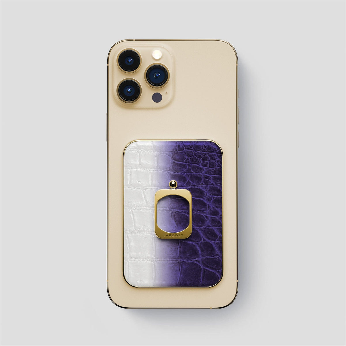 Purple iPhone 14 Pro Max Himalaya MagSafe Ring with Gold Metal -1 | Purple-Gold