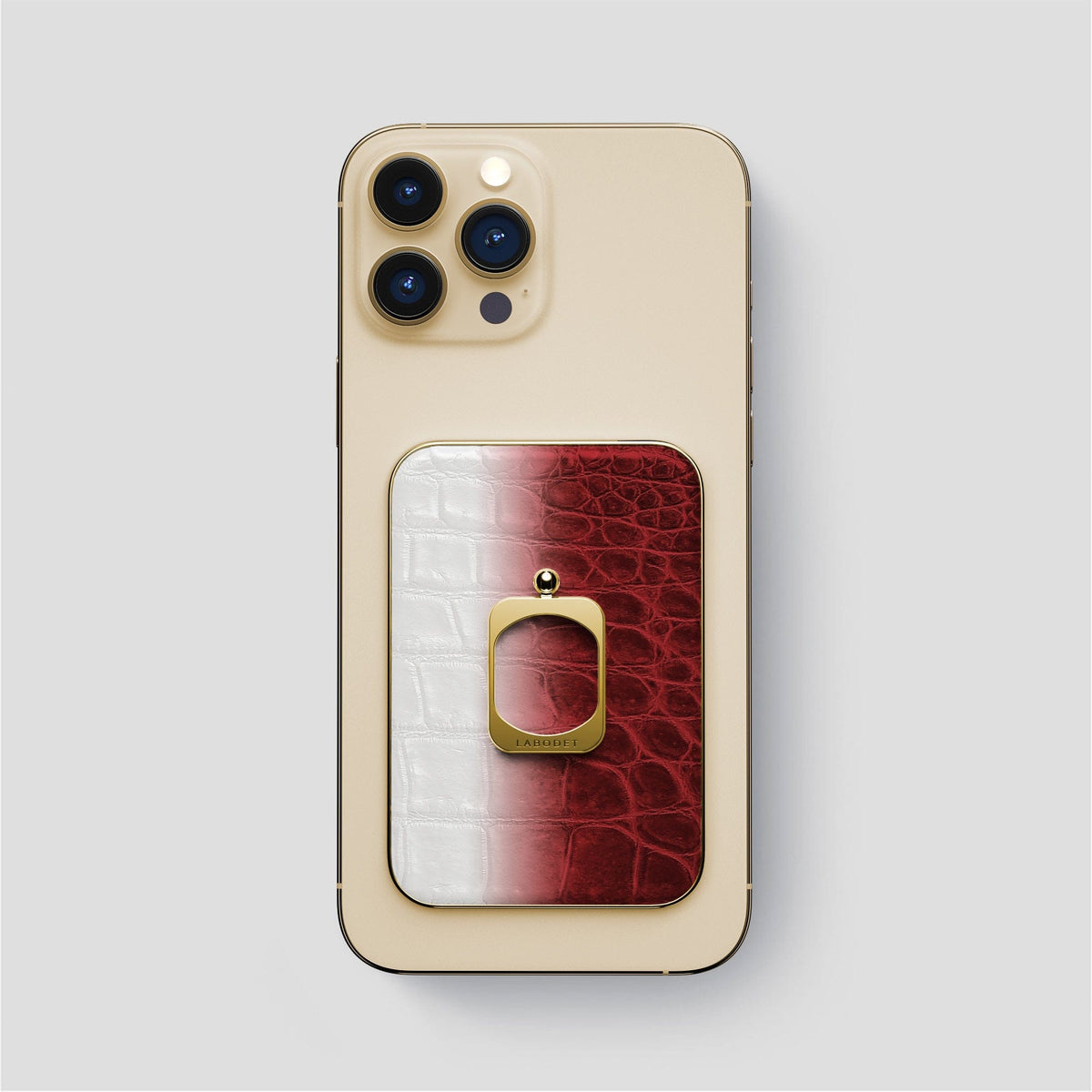 Red iPhone 14 Pro Max Himalaya MagSafe Ring with Gold Metal -1 | Red-Gold