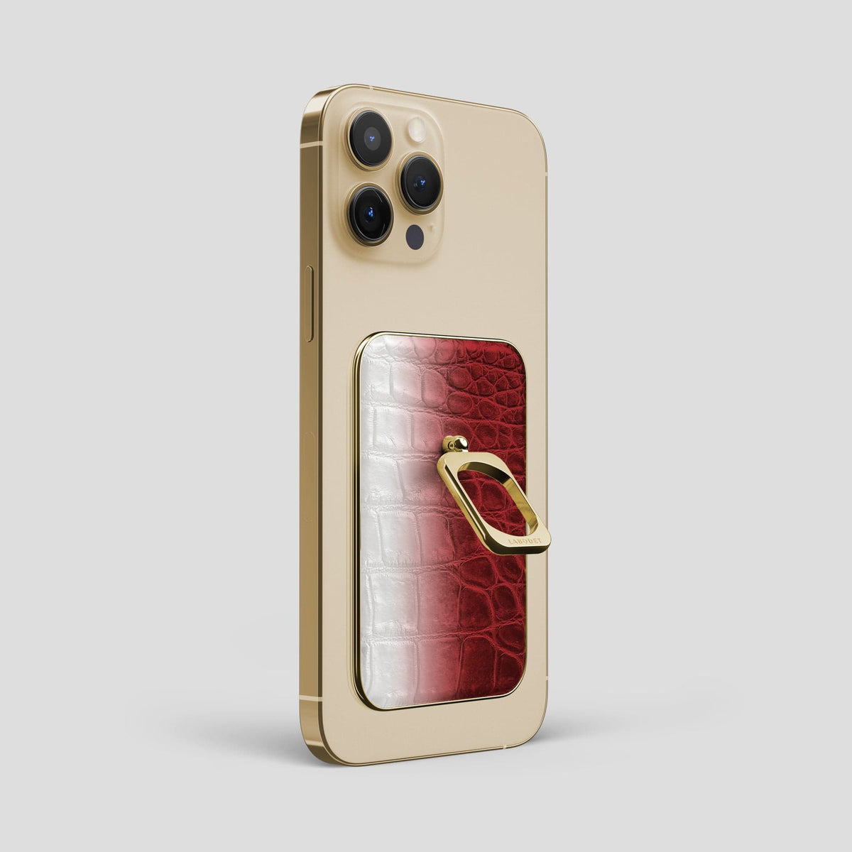 Red iPhone 14 Pro Max Himalaya MagSafe Ring with Gold Metal -2 | Red-Gold