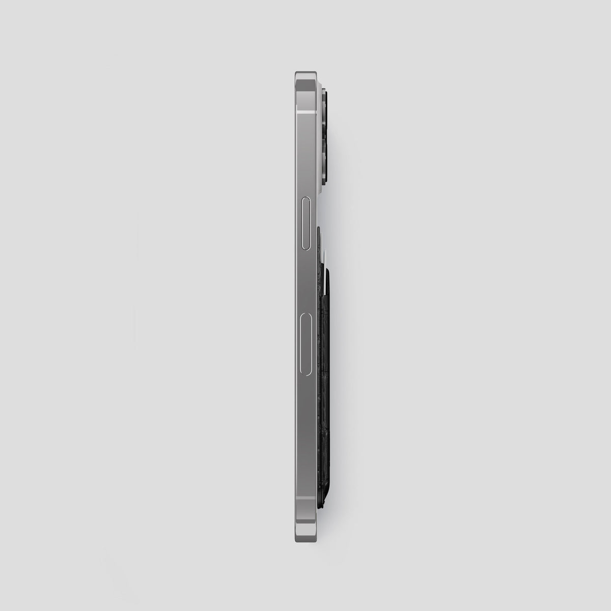 Black iPhone 14 Pro Max Magsafe Wallet Porosus Crocodile -3 | Black