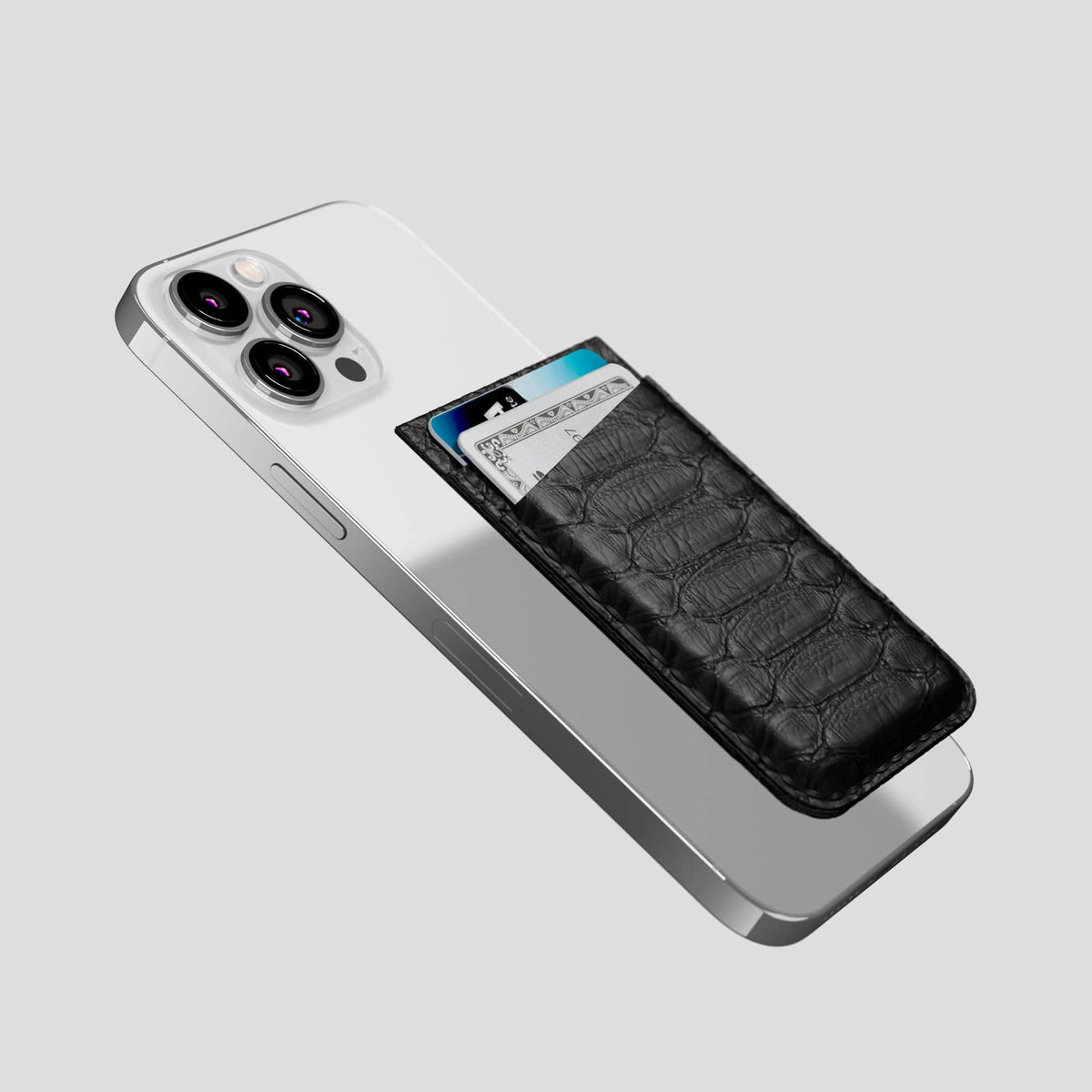 Black iPhone 14 Pro Max MagSafe Wallet Python -4 | Black