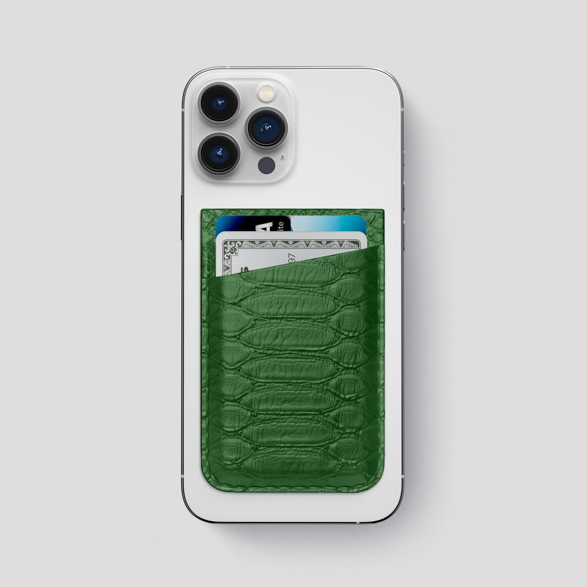 Green iPhone 14 Pro Max MagSafe Wallet Python -1 | Green