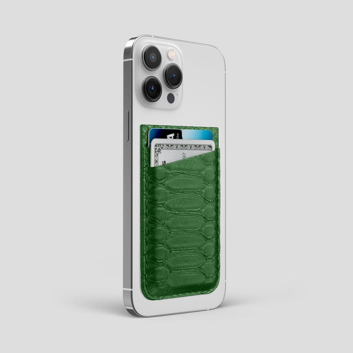 Green iPhone 14 Pro Max MagSafe Wallet Python -2 | Green
