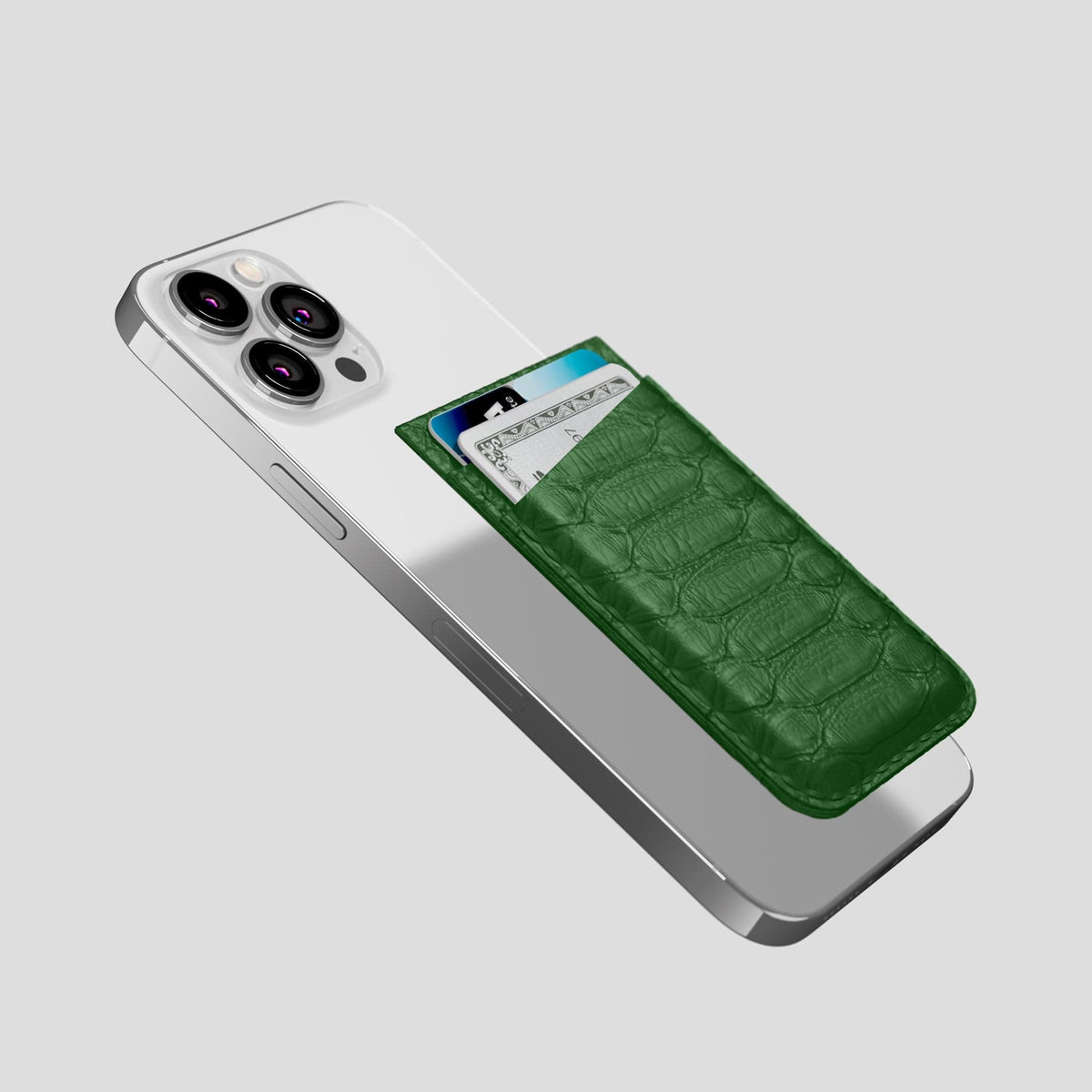 Green iPhone 14 Pro Max MagSafe Wallet Python -4 | Green