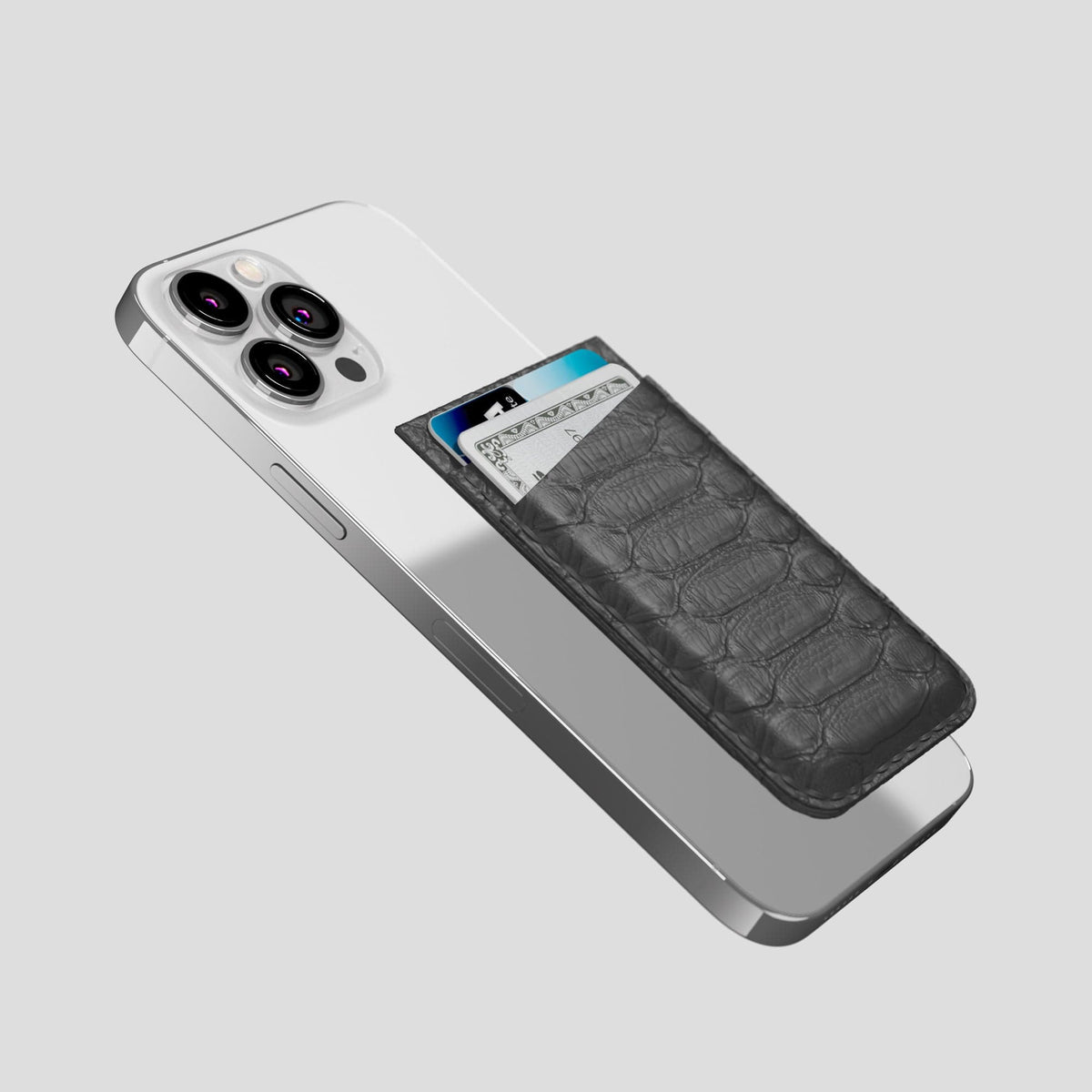 Grey iPhone 14 Pro Max MagSafe Wallet Python -4 | Grey