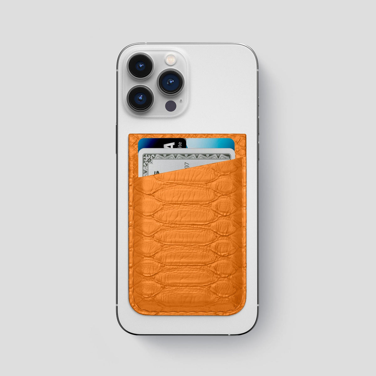 Orange iPhone 14 Pro Max MagSafe Wallet Python -1 | Orange
