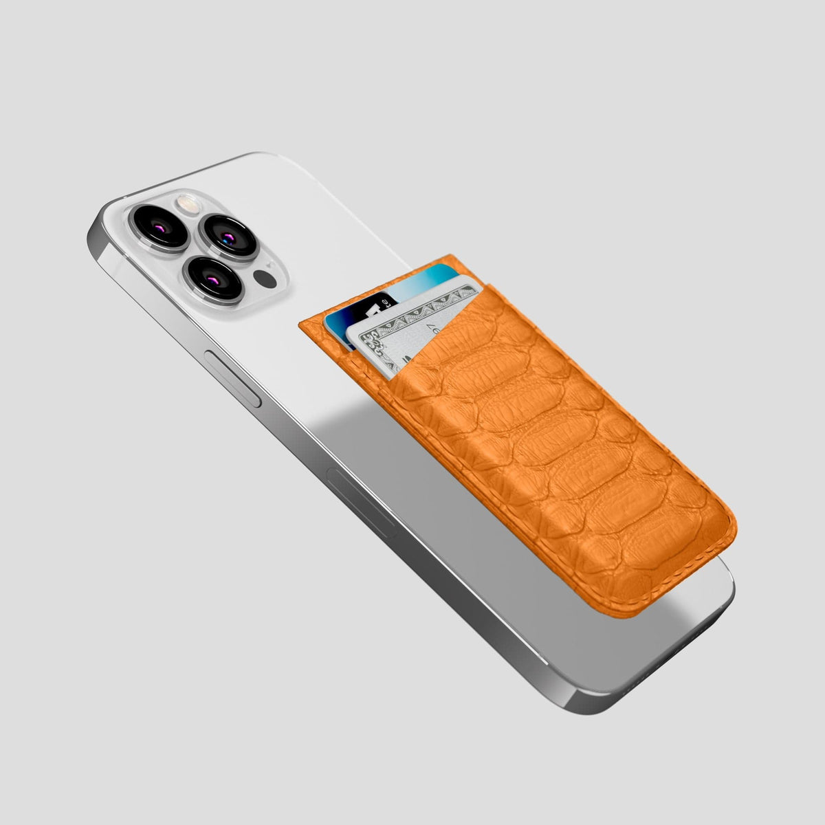 Orange iPhone 14 Pro Max MagSafe Wallet Python -4 | Orange