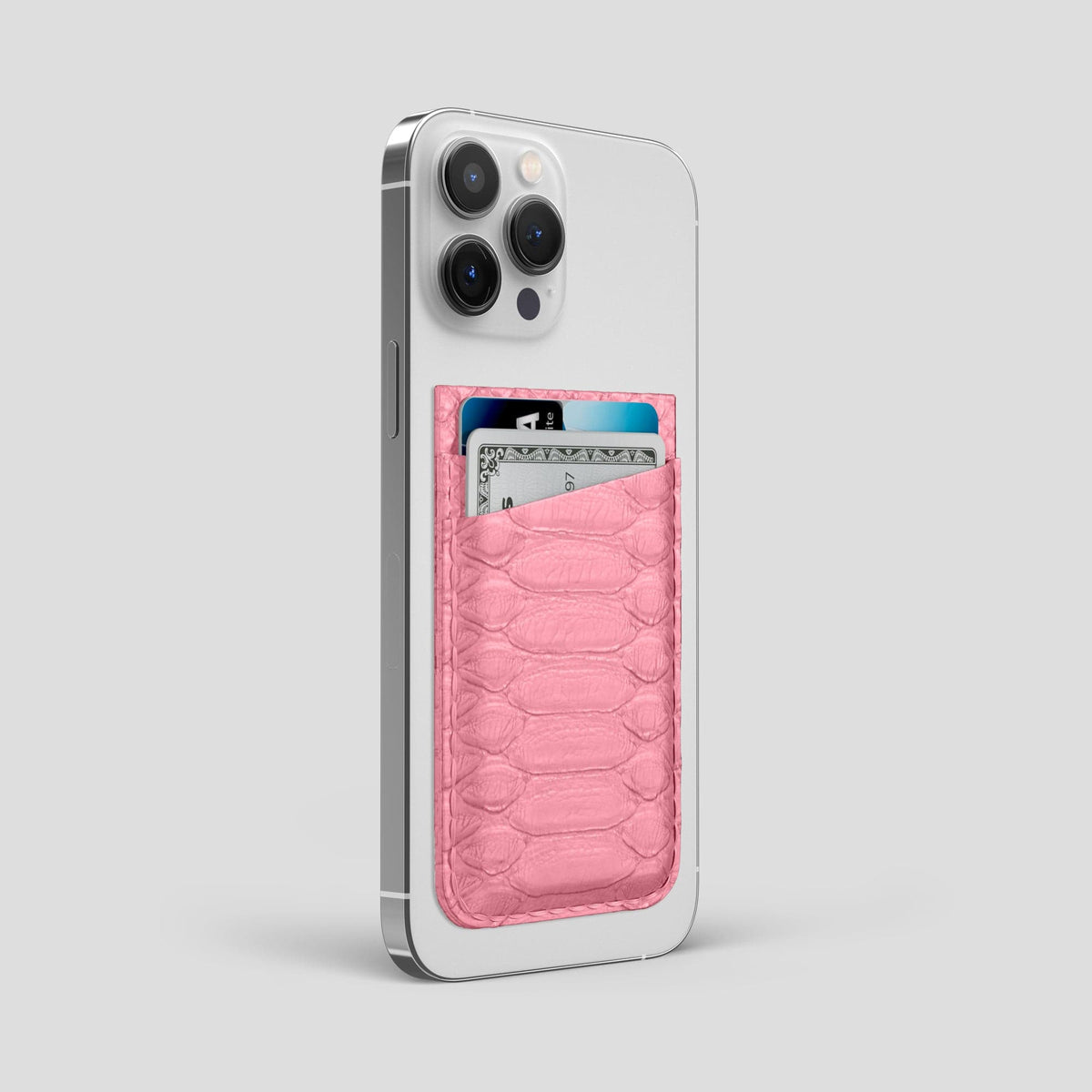 Pink iPhone 14 Pro Max MagSafe Wallet Python -2 | Pink