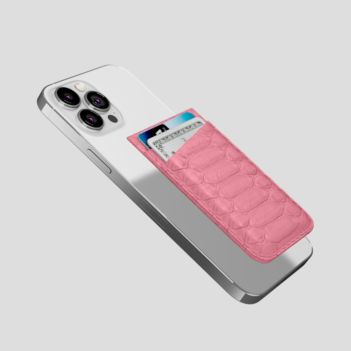 Pink iPhone 14 Pro Max MagSafe Wallet Python -4 | Pink