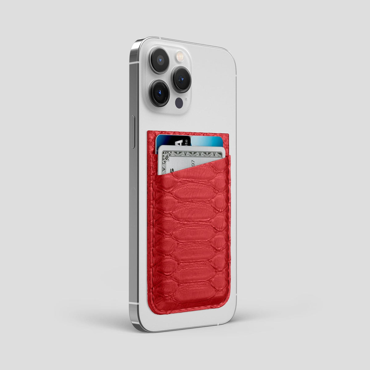 Red iPhone 14 Pro Max MagSafe Wallet Python -2 | Red