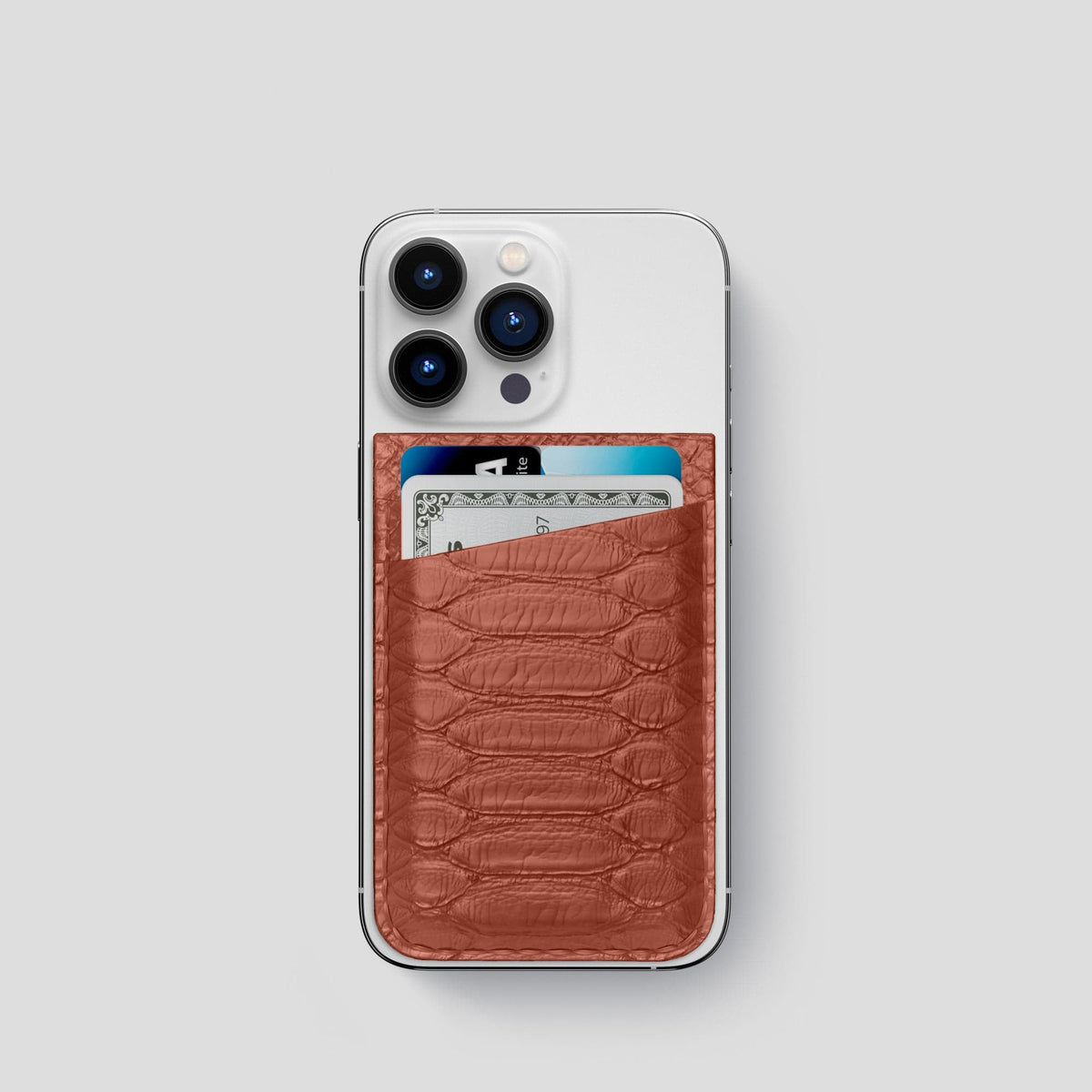 Brown iPhone 13 Pro MagSafe Wallet Python -1 | Brown