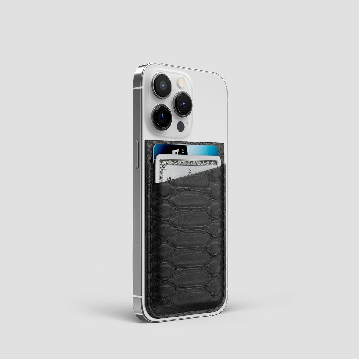 Black iPhone 13 Pro MagSafe Wallet Python -2 | Black