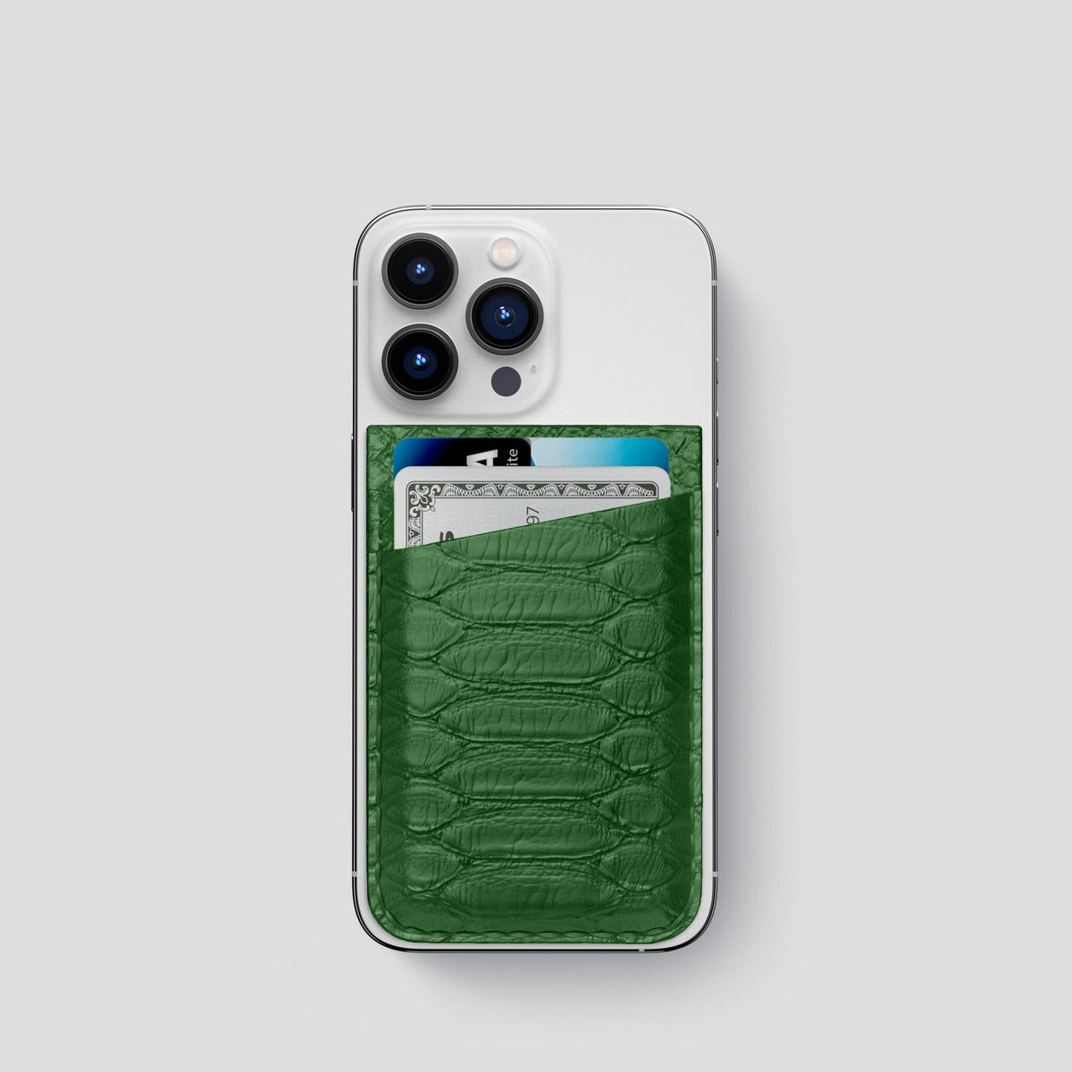 Green iPhone 13 Pro MagSafe Wallet Python -1 | Green