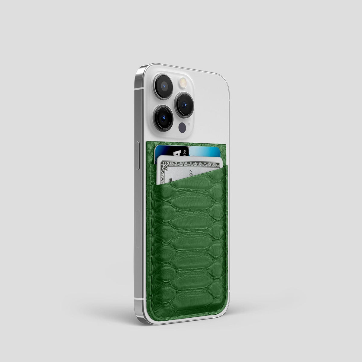 Green iPhone 13 Pro MagSafe Wallet Python -2 | Green
