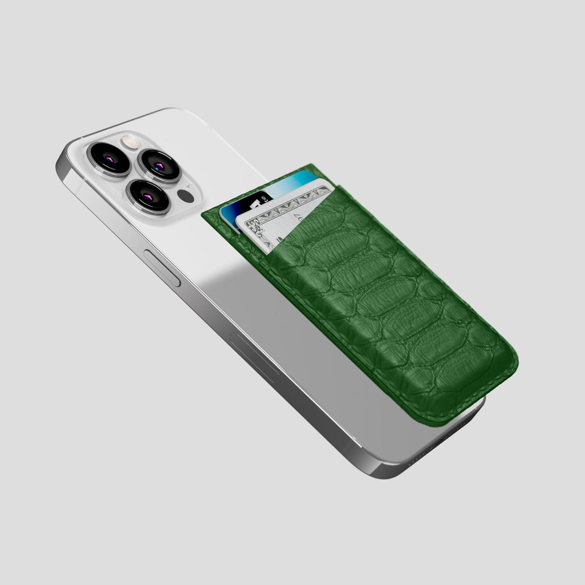 Green iPhone 13 Pro MagSafe Wallet Python -4 | Green