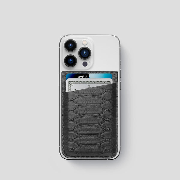 iPhone 13 Pro Card and Pen Holder Case Himalayan Crocodile – Labodet