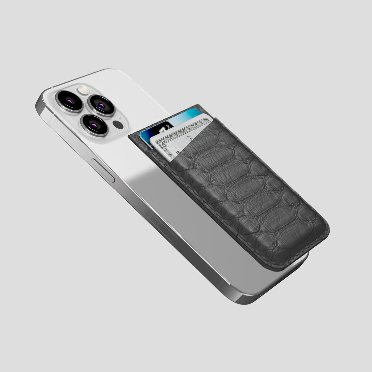 Grey iPhone 13 Pro MagSafe Wallet Python -4 | Grey