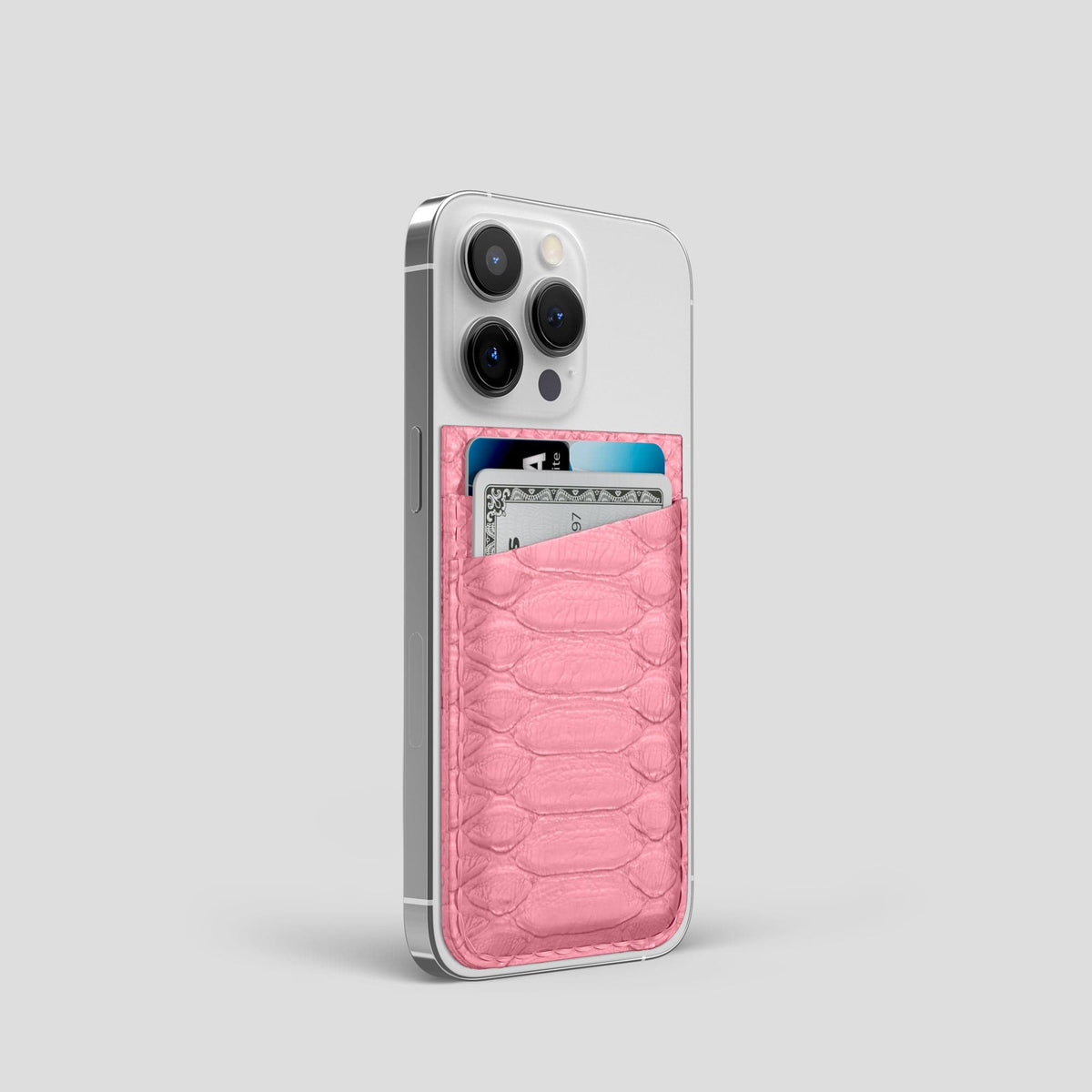 Pink iPhone 13 Pro MagSafe Wallet Python -2 | Pink