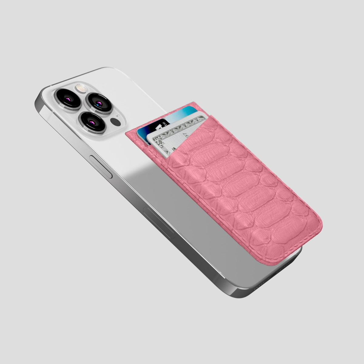 Pink iPhone 13 Pro MagSafe Wallet Python -4 | Pink