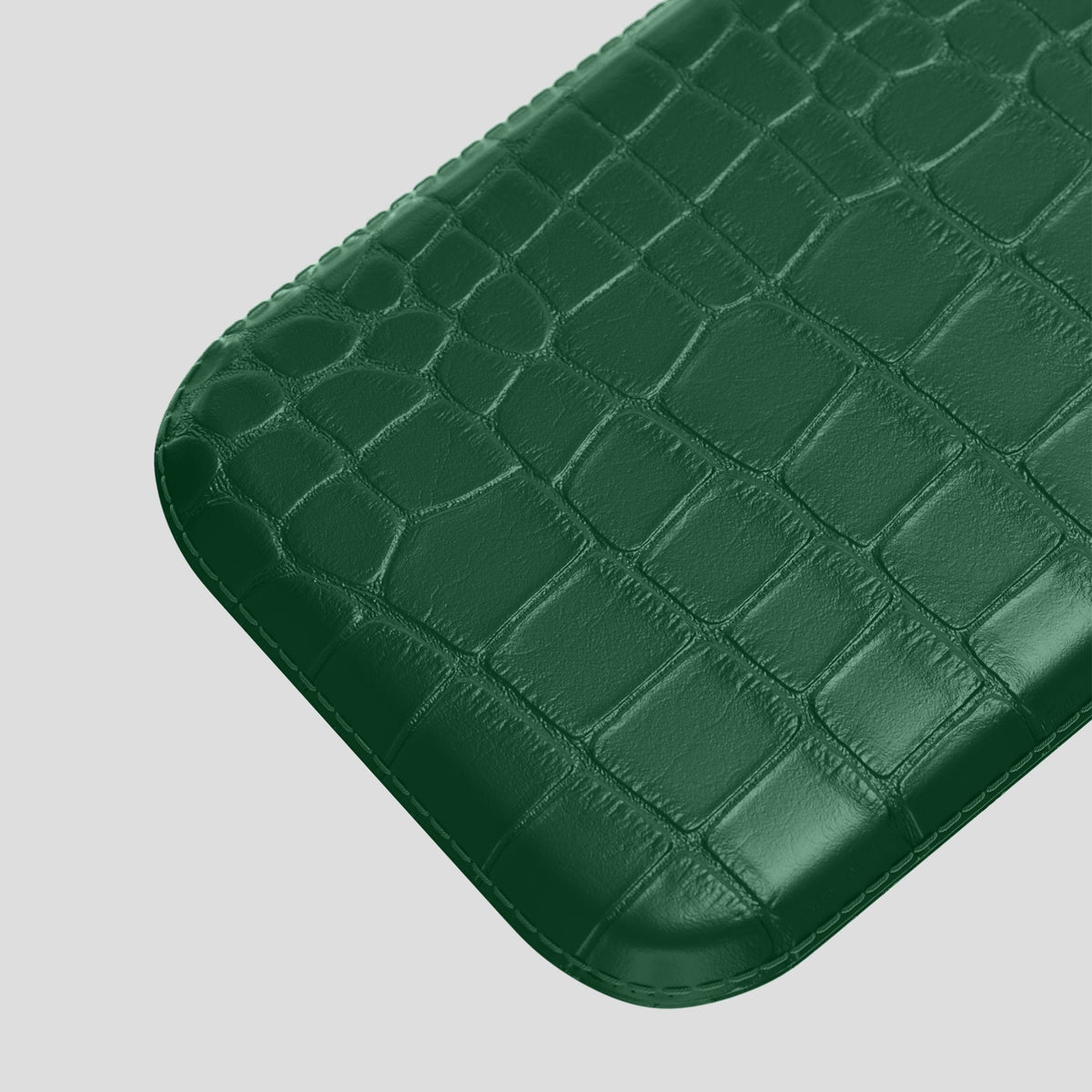 Forest-Green iPhone 14 Pro Pouch Case Alligator -3 | Forest-Green