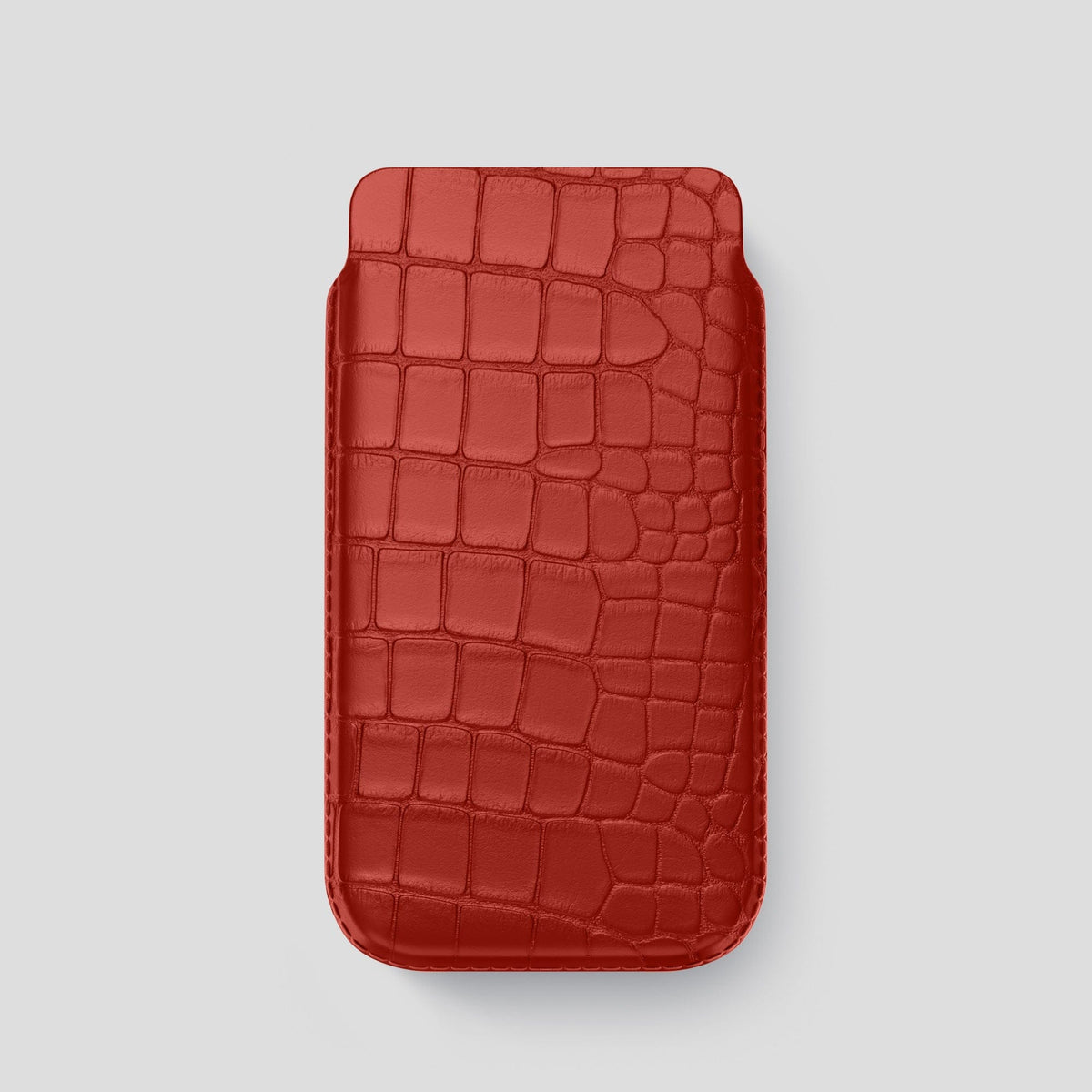 Red iPhone 14 Pro Pouch Case Alligator -1 | Red