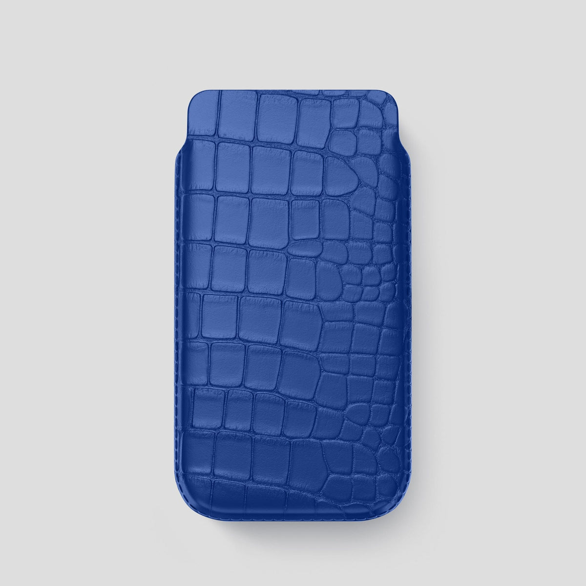 Royal Blue iPhone 13 Pro Pouch Case Alligator -1 | Royal-Blue