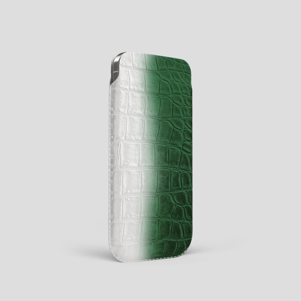 Green iPhone 14 Pro Himalaya Pouch Case Himalayan Crocodile -2 | Green