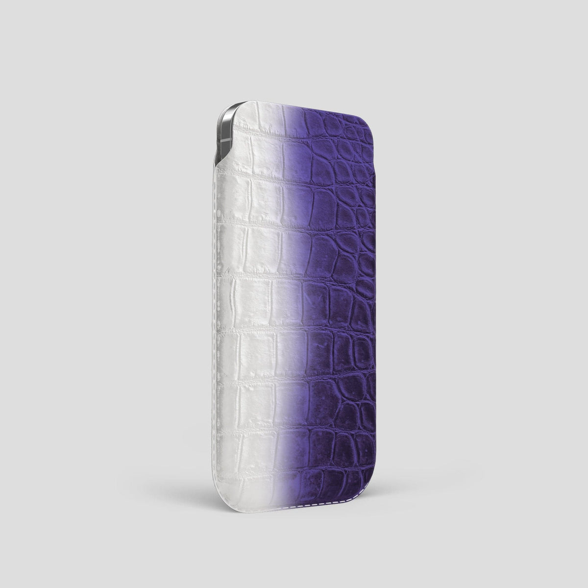 Purple iPhone 14 Pro Himalaya Pouch Case Himalayan Crocodile -2 | Purple