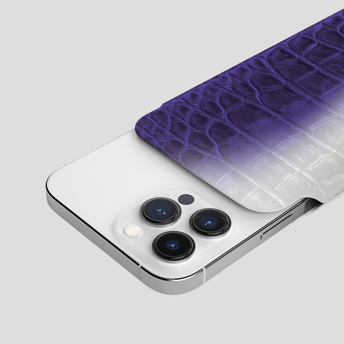 Purple iPhone 14 Pro Himalaya Pouch Case Himalayan Crocodile -5 | Purple