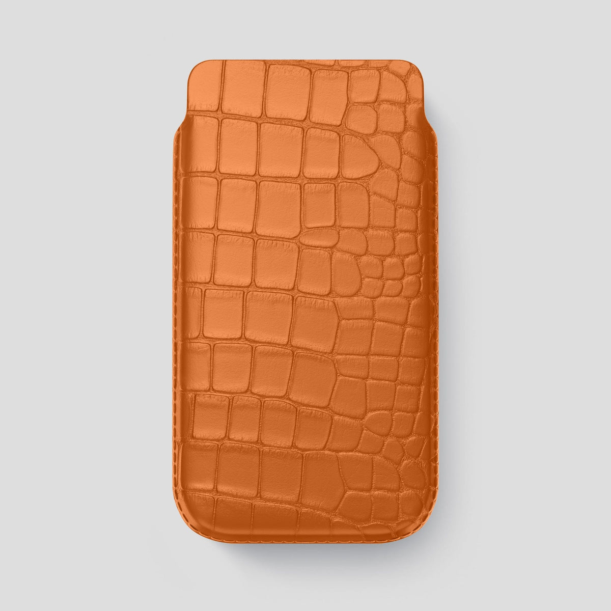 Orange iPhone 13 Pro Max Pouch Case Alligator -1 | Orange