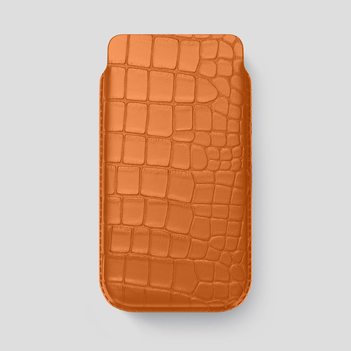 Orange iPhone 14 Pro Max Pouch Case Alligator -1 | Orange