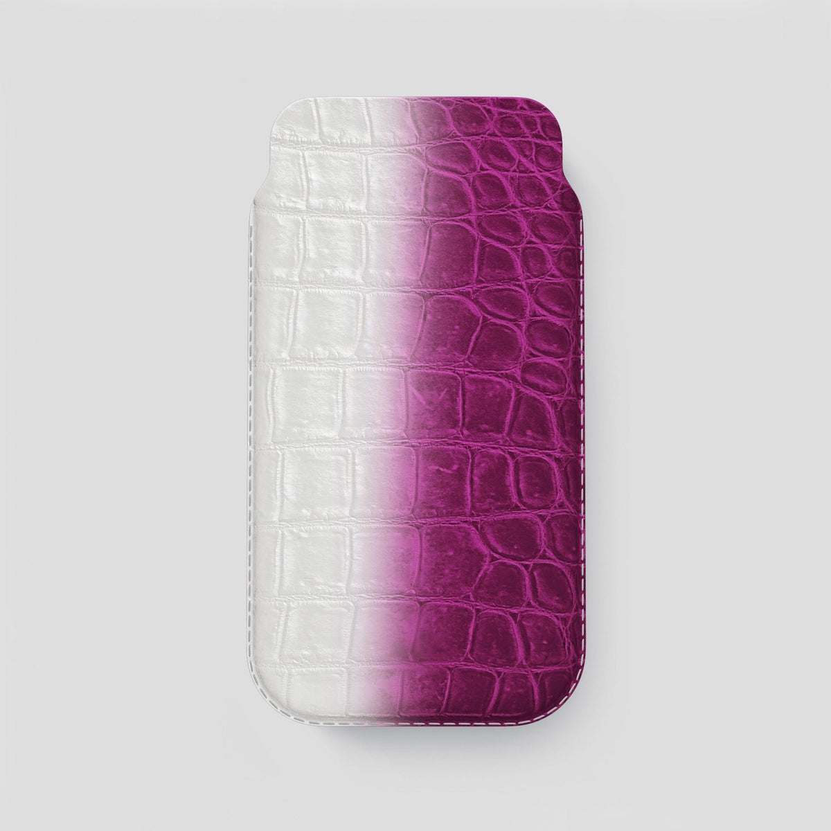 Fuchsia iPhone 13 Pro Max Himalaya Pouch Case Himalayan Crocodile -1 | Fuchsia
