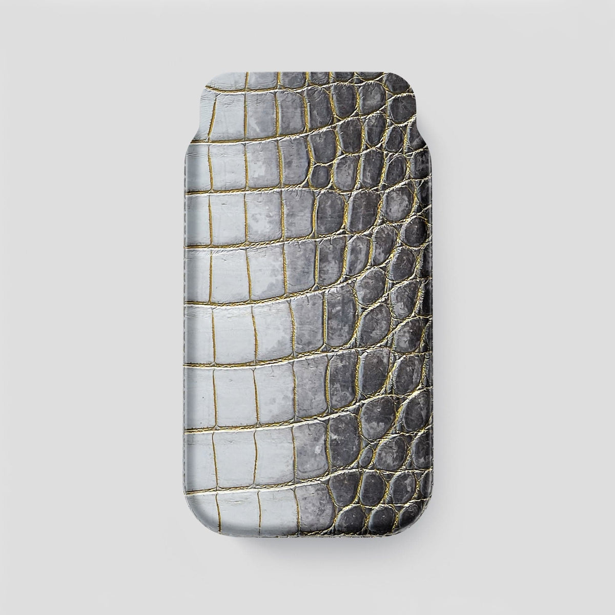 Gold iPhone 14 Pro Max Himalaya Pouch Case Himalayan Crocodile -1 | Gold