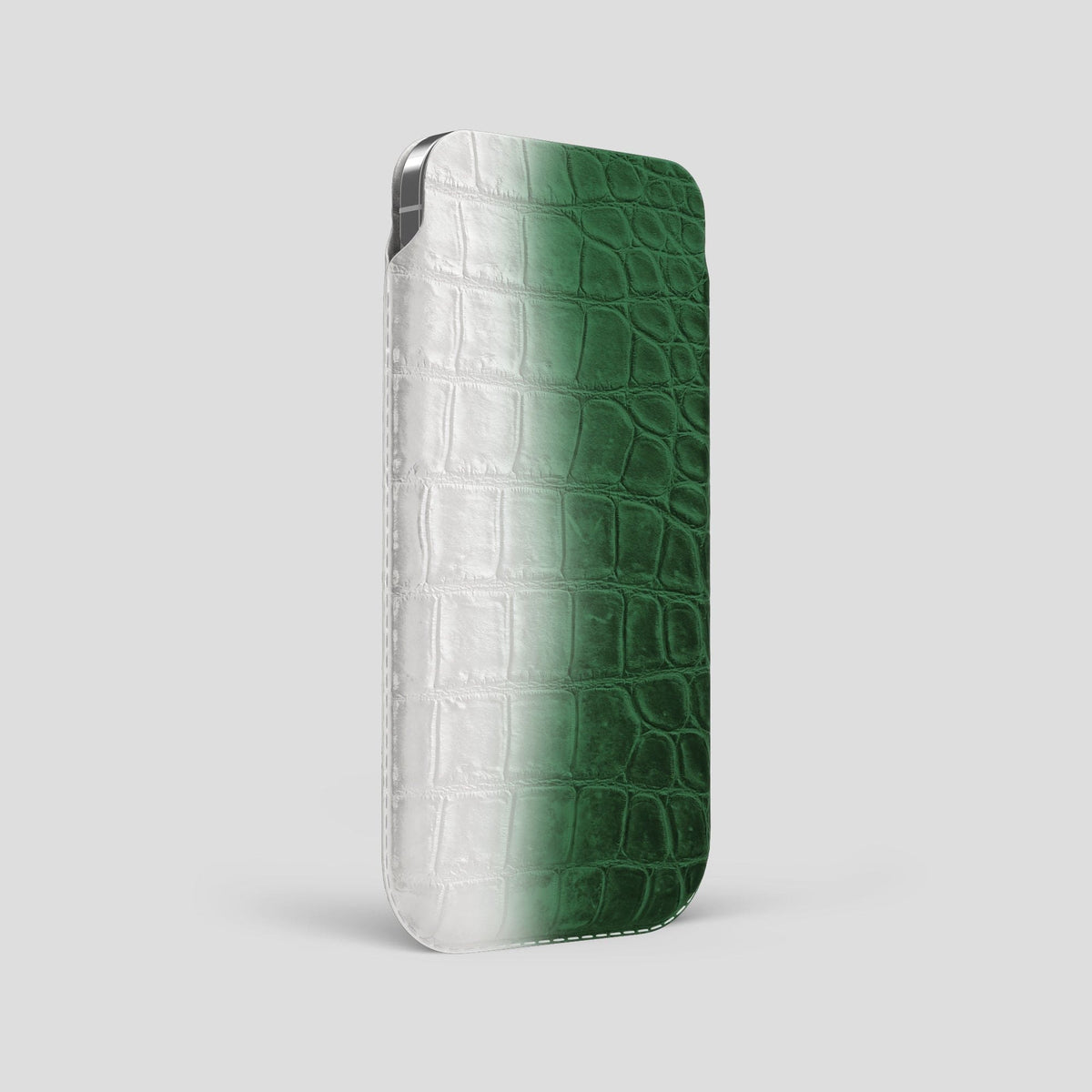 Green iPhone 13 Pro Max Himalaya Pouch Case Himalayan Crocodile -2 | Green