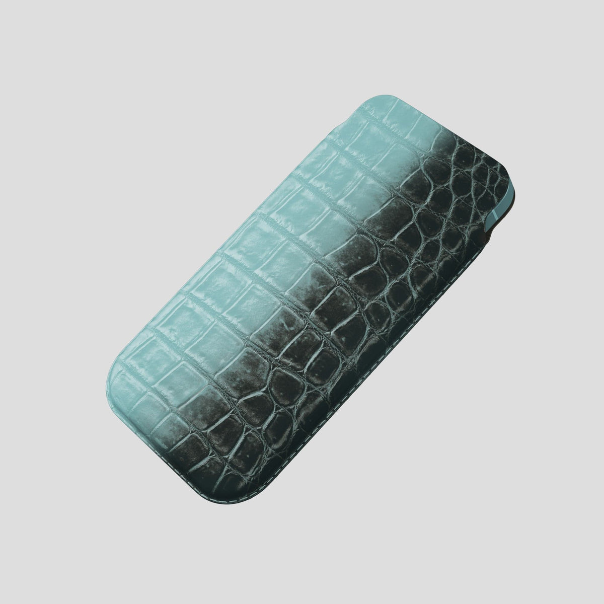 Light-Mint iPhone 13 Pro Max Himalaya Pouch Case Himalayan Crocodile -4 | Light-Mint