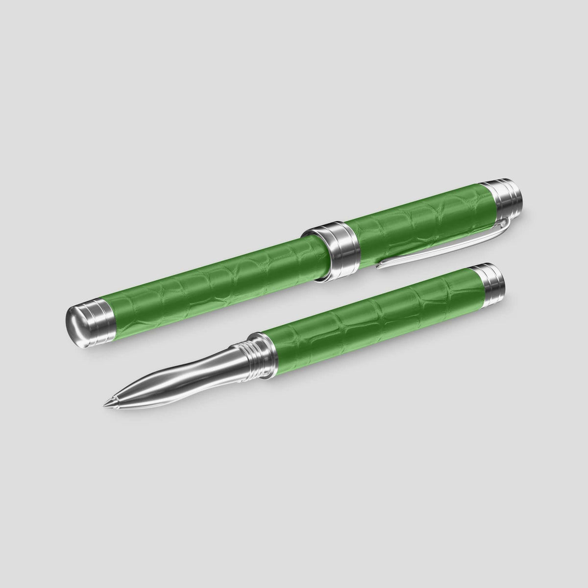 Apple-Green Rollerball Pen Alligator -2 | Apple-Green