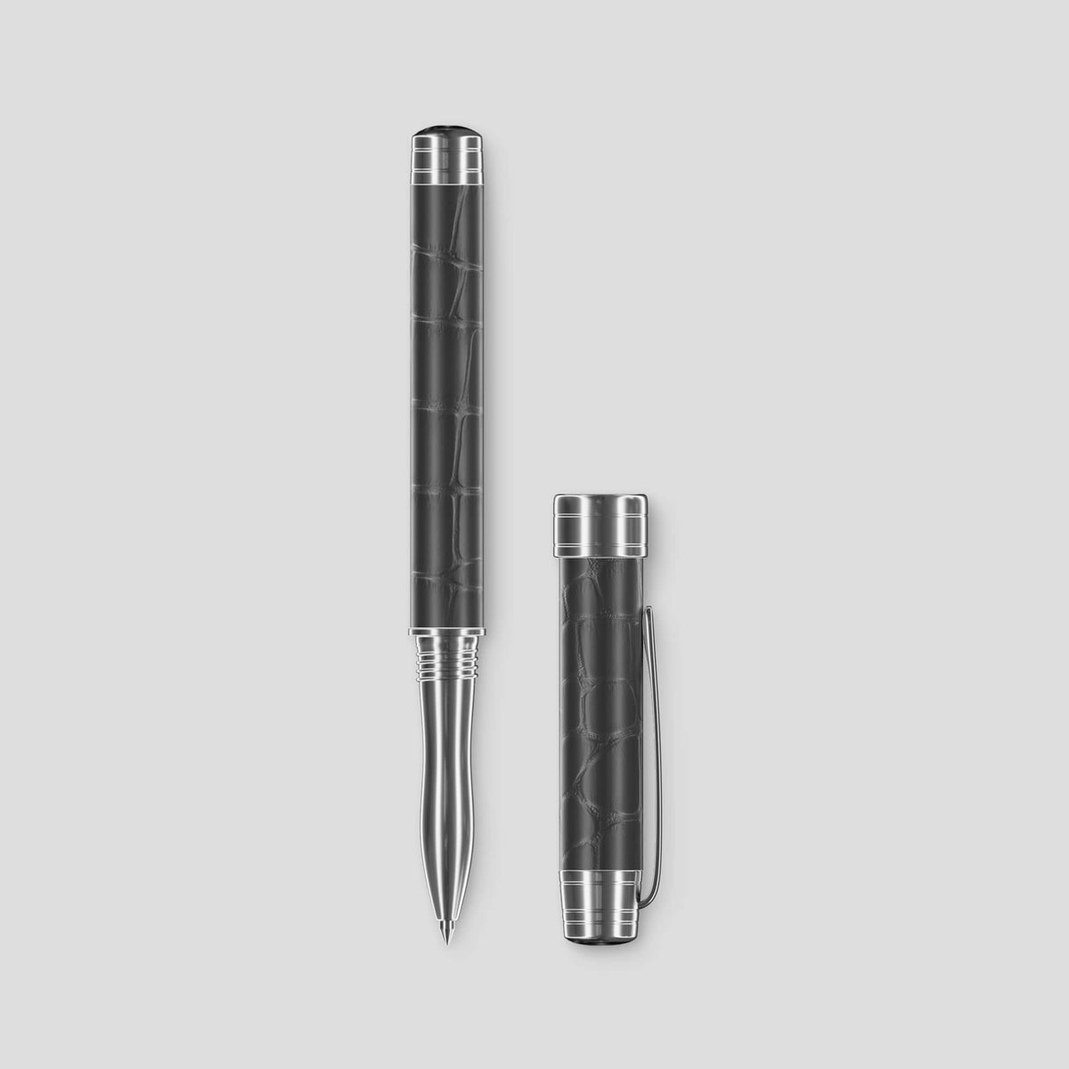 Grey Rollerball Pen Alligator -1 | Grey