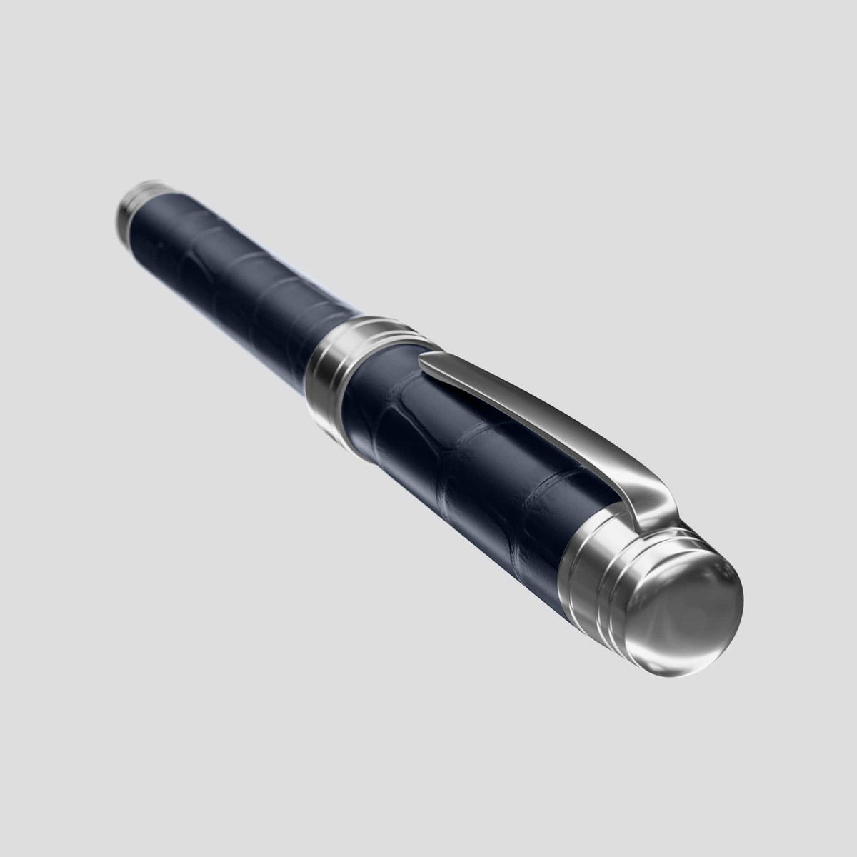 Navy Blue Rollerball Pen Alligator -3 | Navy-Blue