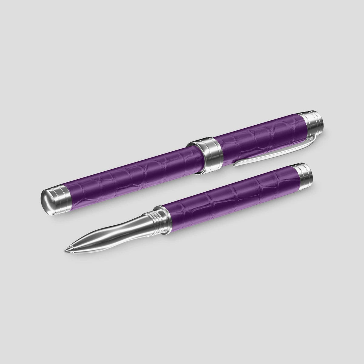 Purple Rollerball Pen Alligator -2 | Purple