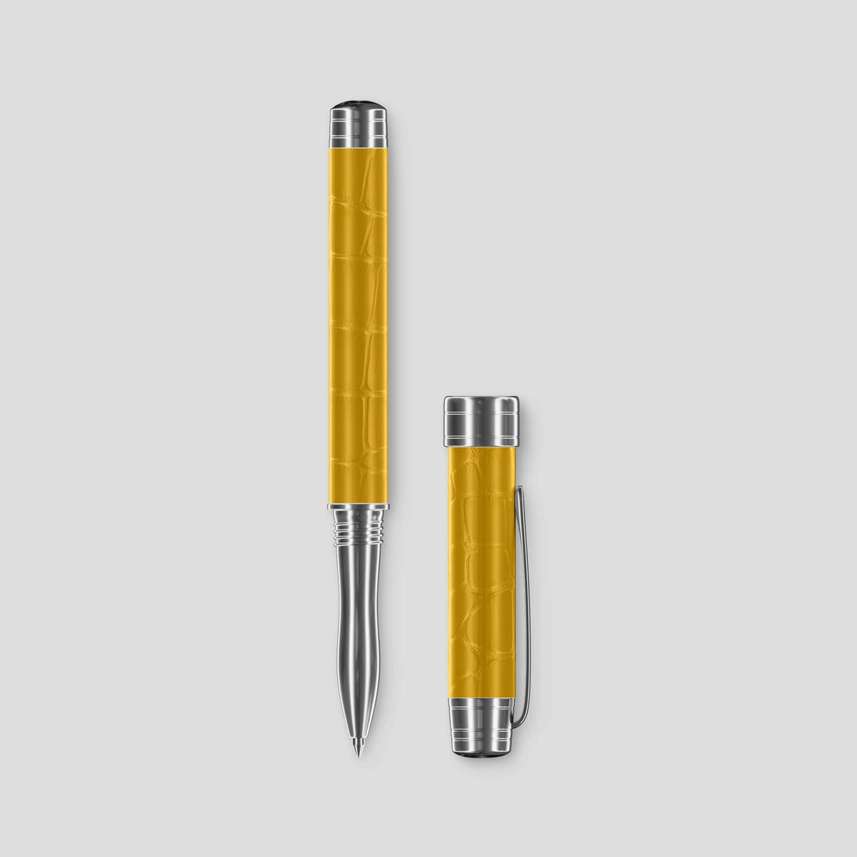 Yellow Rollerball Pen Alligator -1 | Yellow