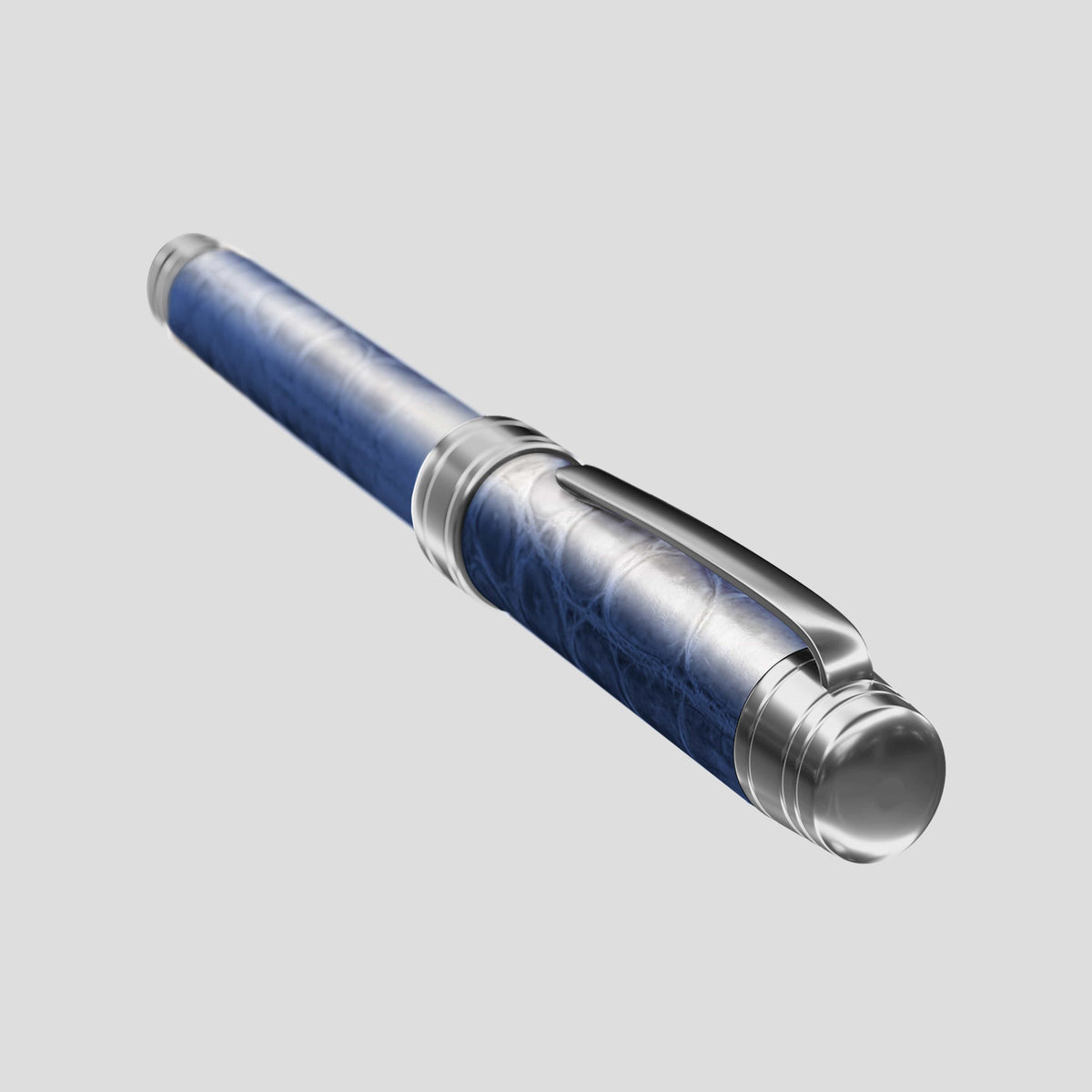 Navy Blue Rollerball Pen Himalayan Crocodile -3 | Navy-Blue